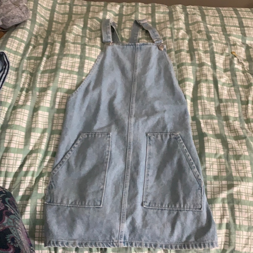 Topshop pinof light denim dress